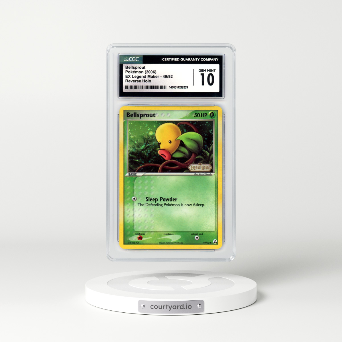 2006 EX Legend Maker #49 Bellsprout - Holo (CGC 10 GEM MINT)