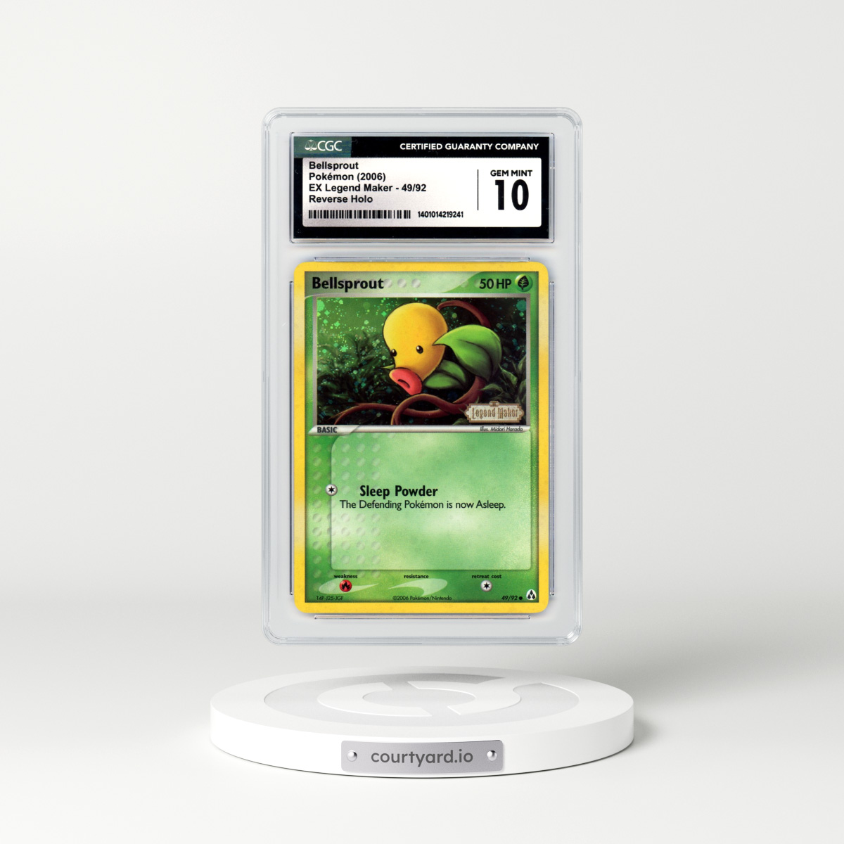2006 EX Legend Maker #49 Bellsprout - Holo (CGC 10 GEM MINT)
