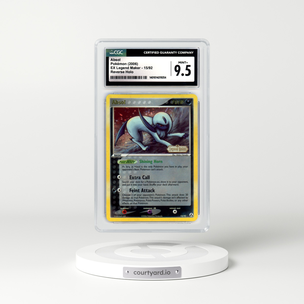 2006 EX Legend Maker #15 Absol - Holo (CGC 9.5 MINT+)