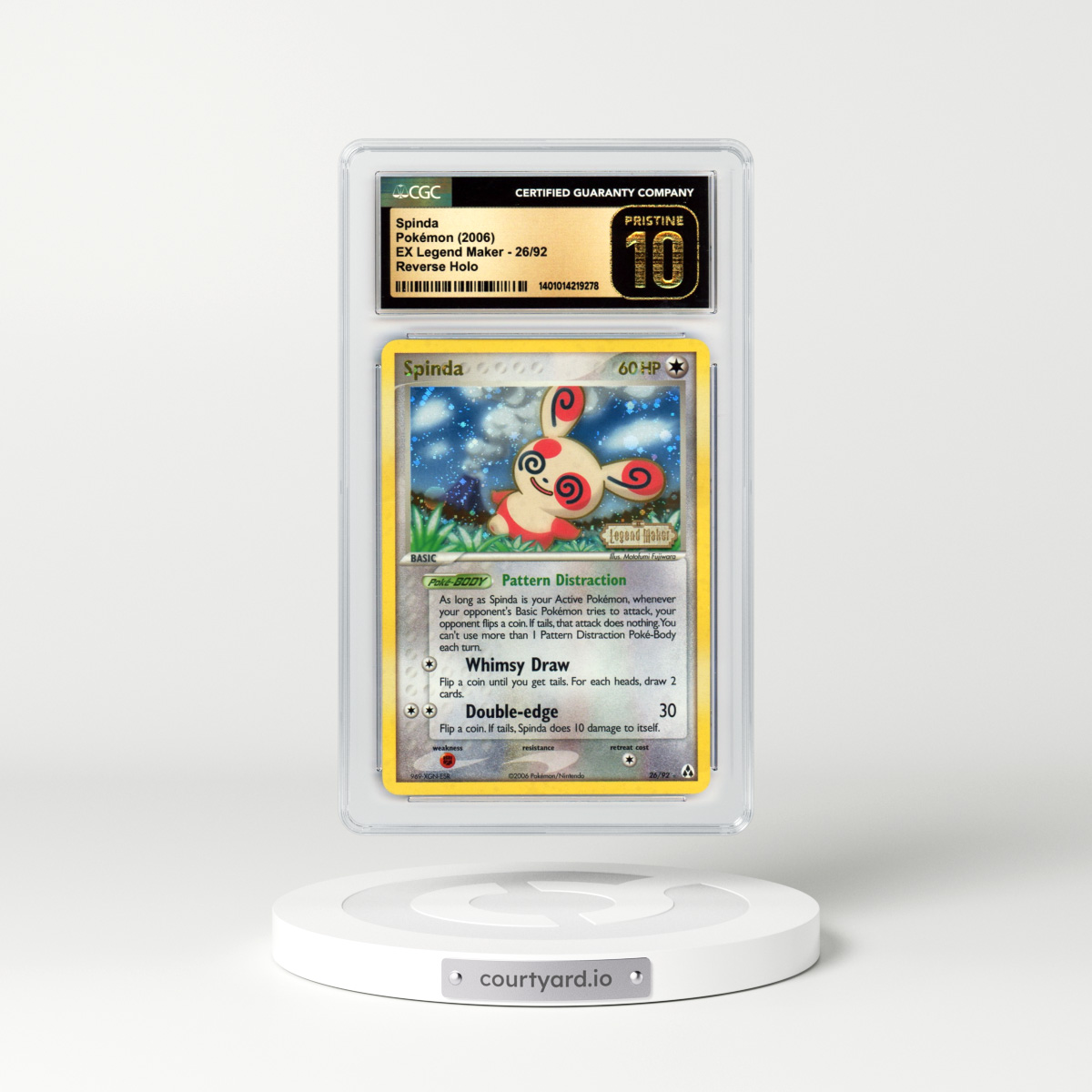 2006 EX Legend Maker #26 Spinda - Holo (CGC 10 PRISTINE)