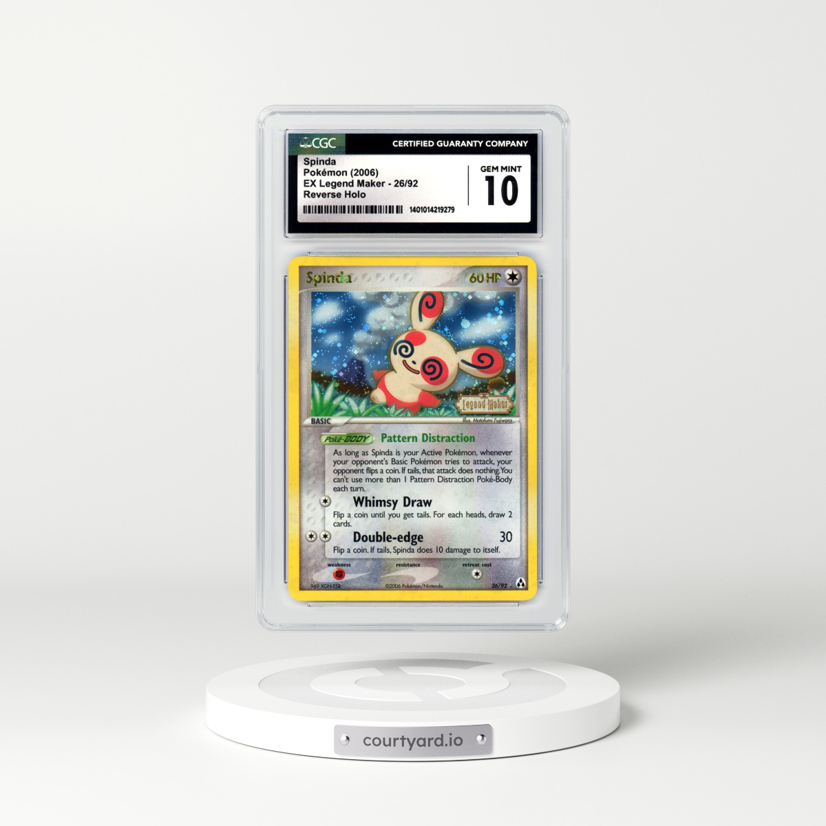 2006 EX Legend Maker #26 Spinda - Holo (CGC 10 GEM MINT)