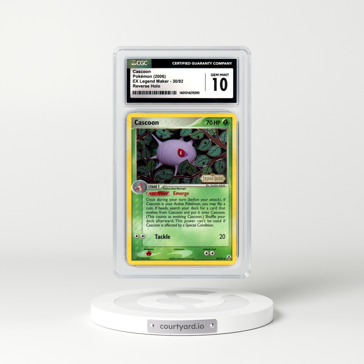 2006 EX Legend Maker #30 Cascoon - Holo (CGC 10 GEM MINT)