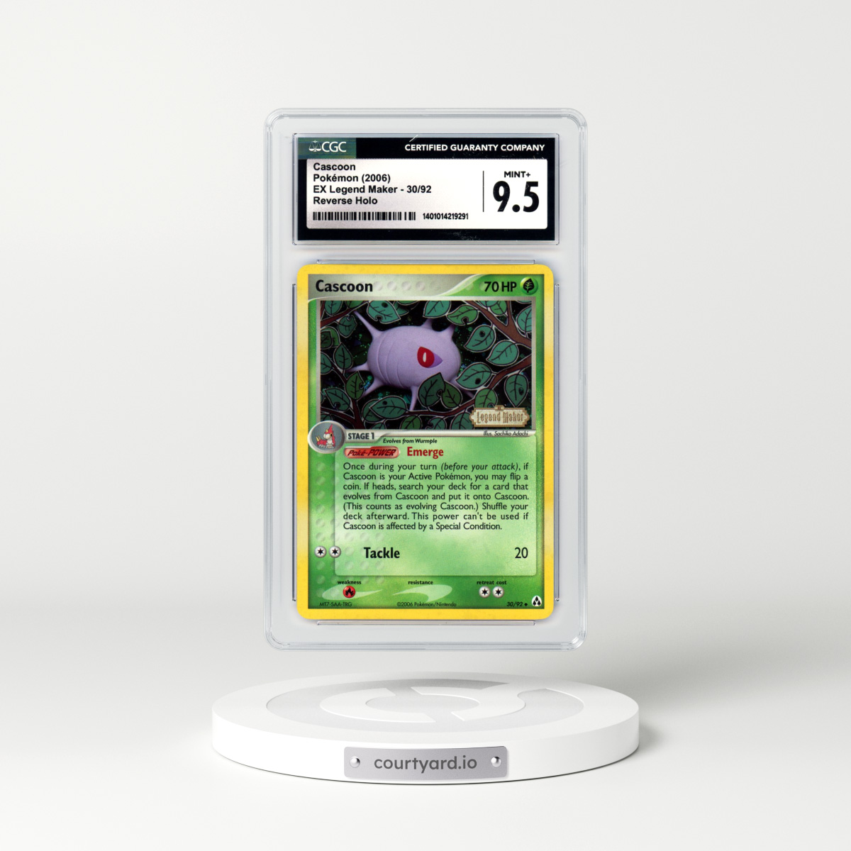 2006 EX Legend Maker #30 Cascoon - Holo (CGC 9.5 MINT+)