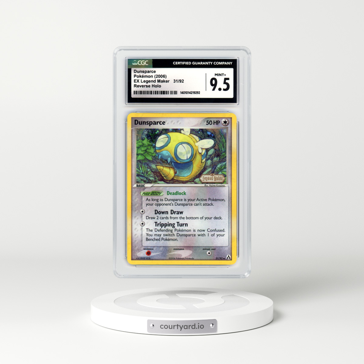 2006 EX Legend Maker #31 Dunsparce - Holo (CGC 9.5 MINT+)