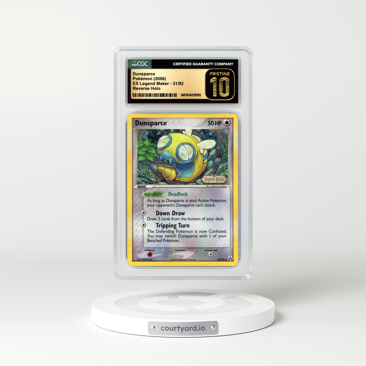 2006 EX Legend Maker #31 Dunsparce - Holo (CGC 10 PRISTINE)