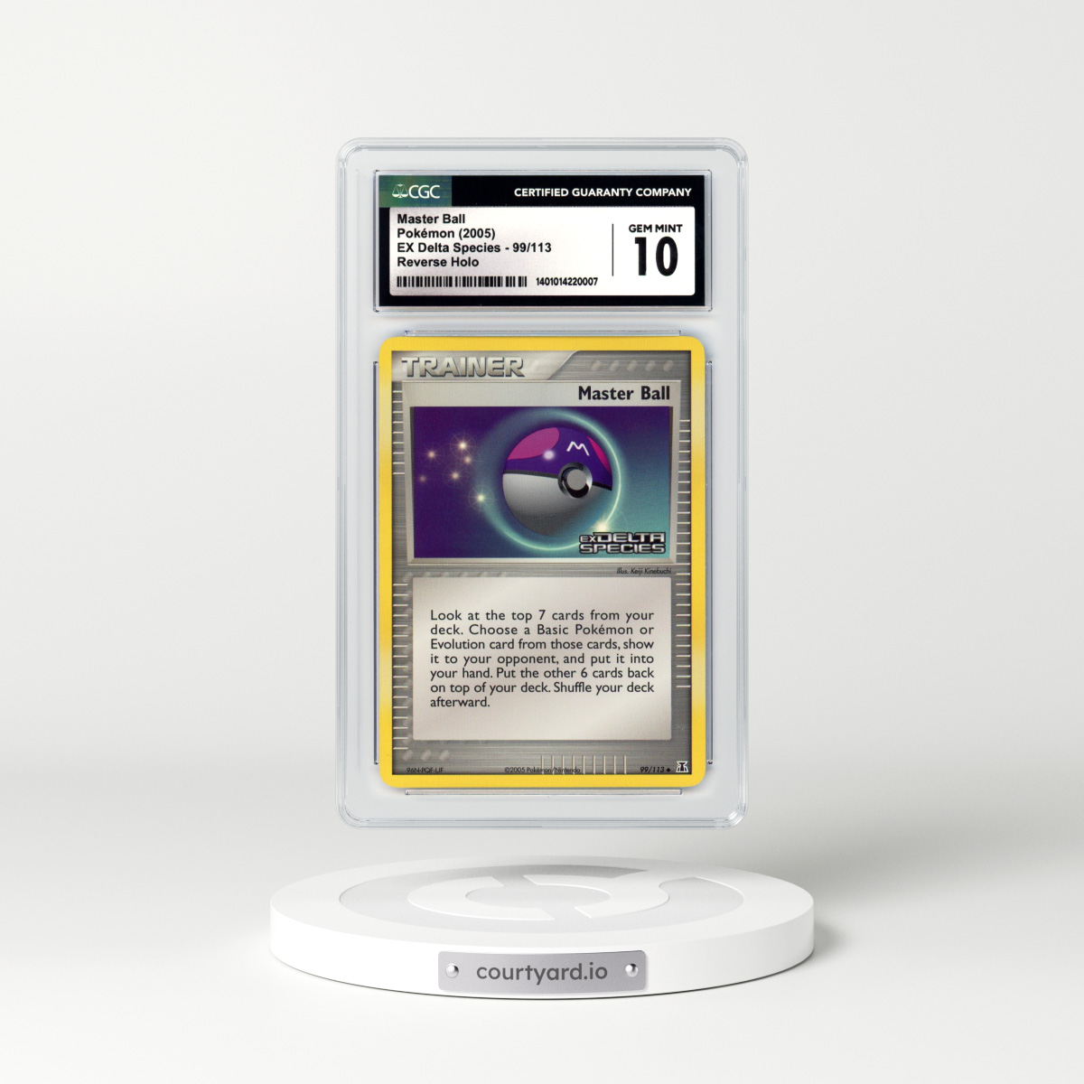 2005 EX Delta Species #99 Master Ball - Holo (CGC 10 GEM MINT)