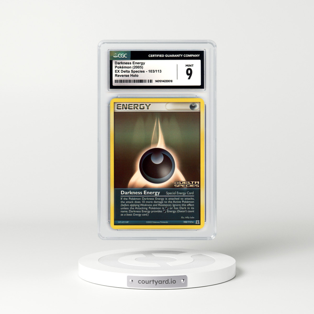 2005 EX Delta Species #103 Darkness Energy - Holo (CGC 9 MINT)