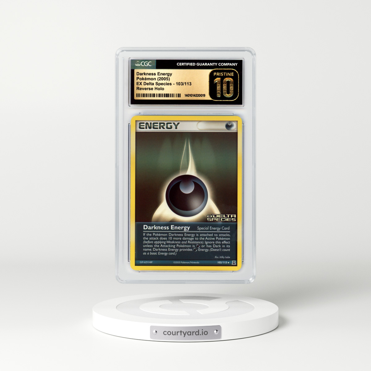 2005 EX Delta Species #103 Darkness Energy - Holo (CGC 10 PRISTINE)