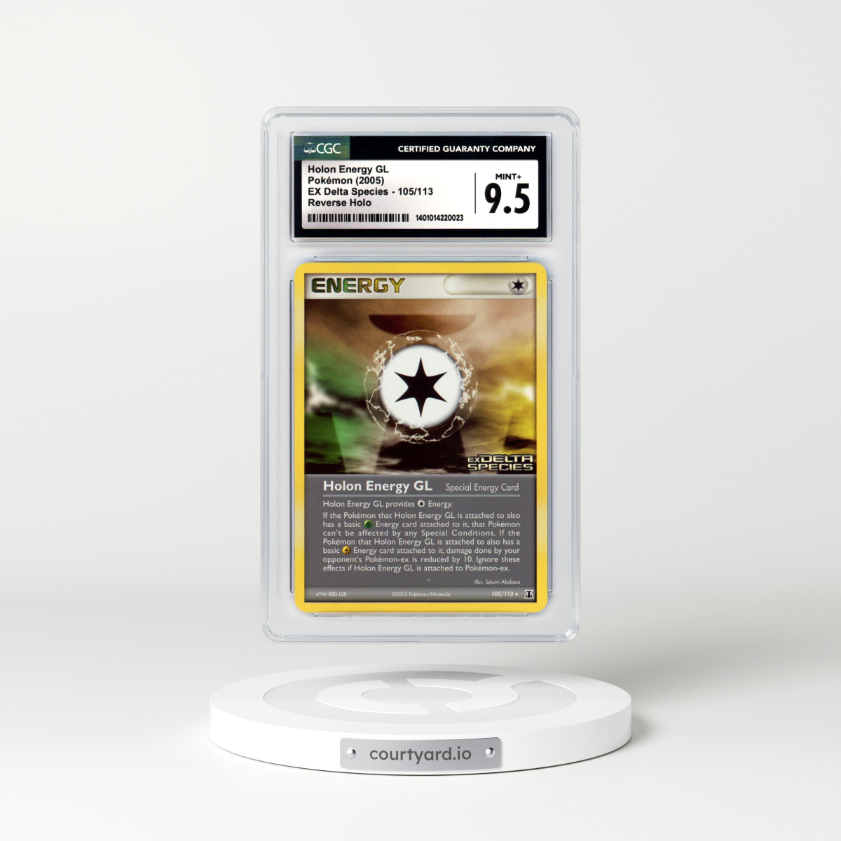 2005 EX Delta Species #105 Holon Energy GL - Holo (CGC 9.5 MINT+)