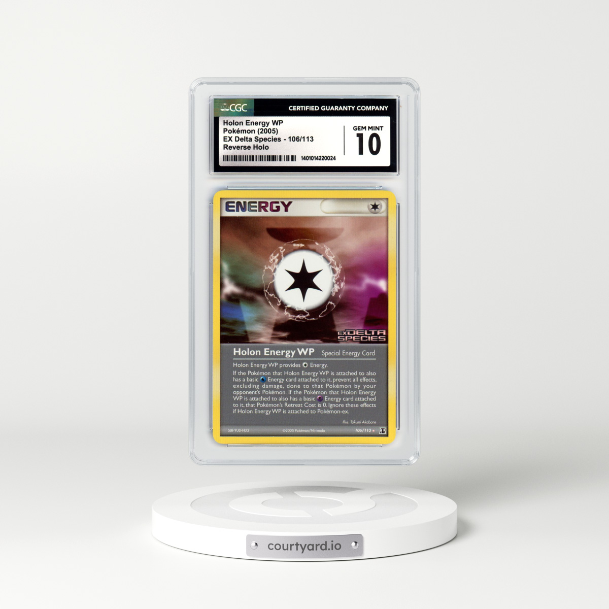 2005 EX Delta Species #106 Holon Energy WP - Holo (CGC 10 GEM MINT)