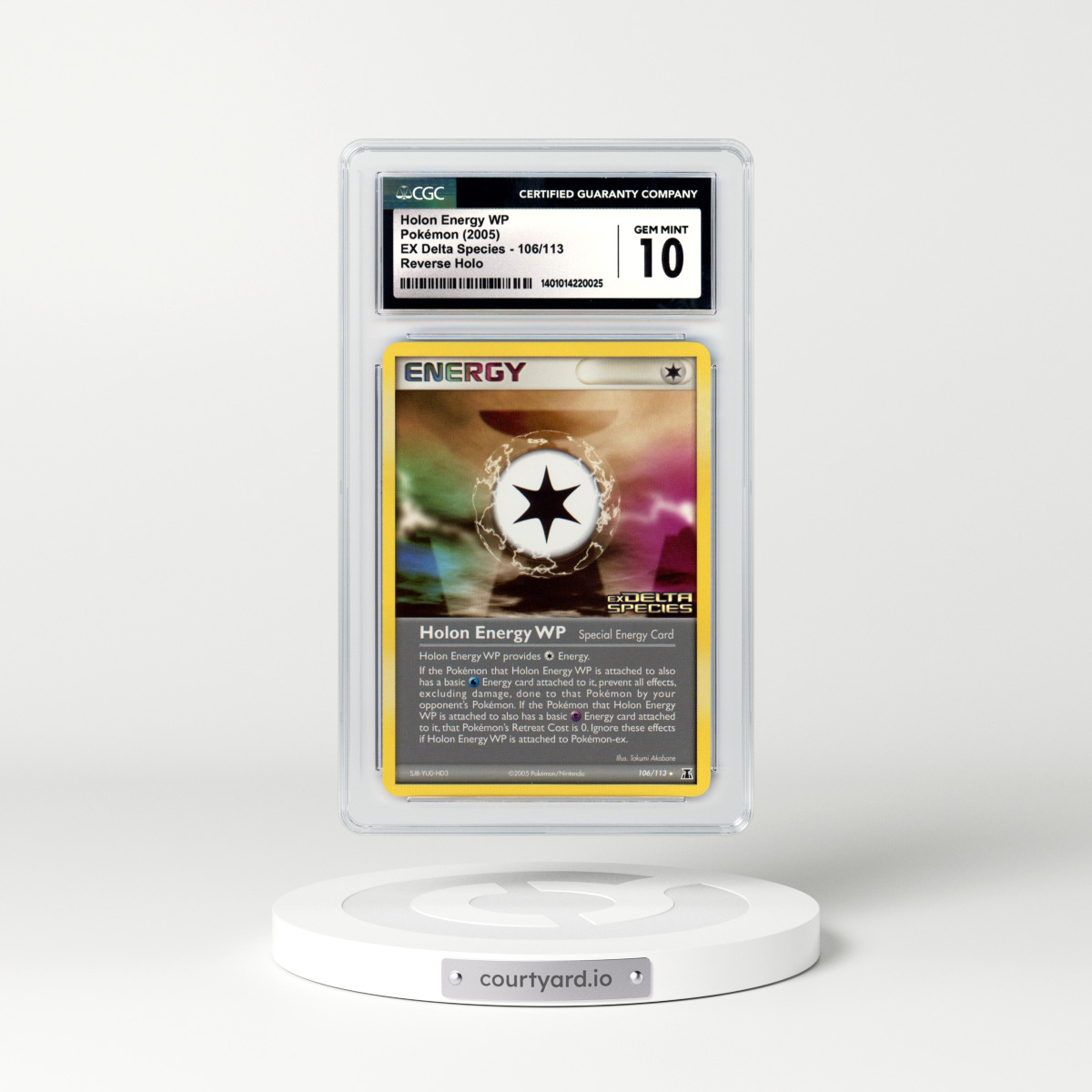 2005 EX Delta Species #106 Holon Energy WP - Holo (CGC 10 GEM MINT)