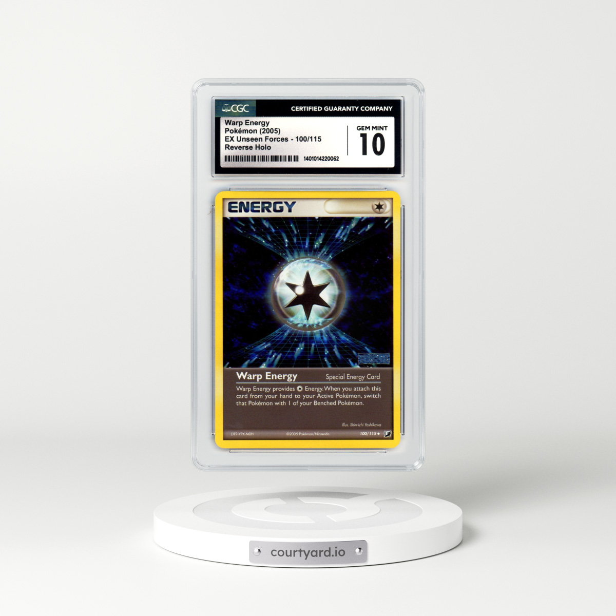 2005 EX Unseen Forces #100 Warp Energy - Holo (CGC 10 GEM MINT)