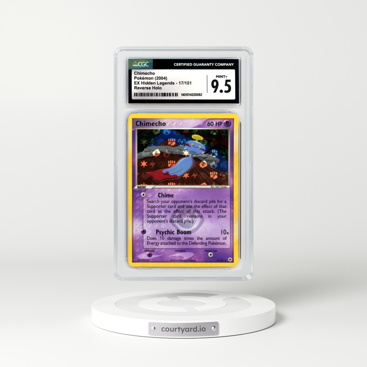 2004 EX Hidden Legends #17 Chimecho - Holo (CGC 9.5 MINT+)