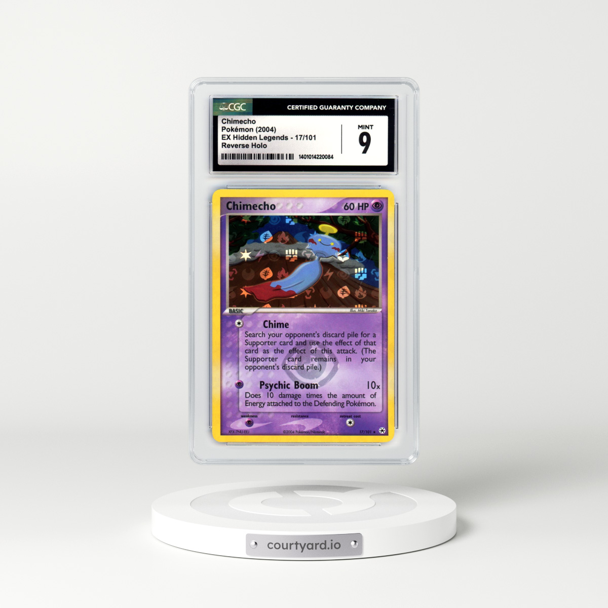 2004 EX Hidden Legends #17 Chimecho - Holo (CGC 9 MINT)