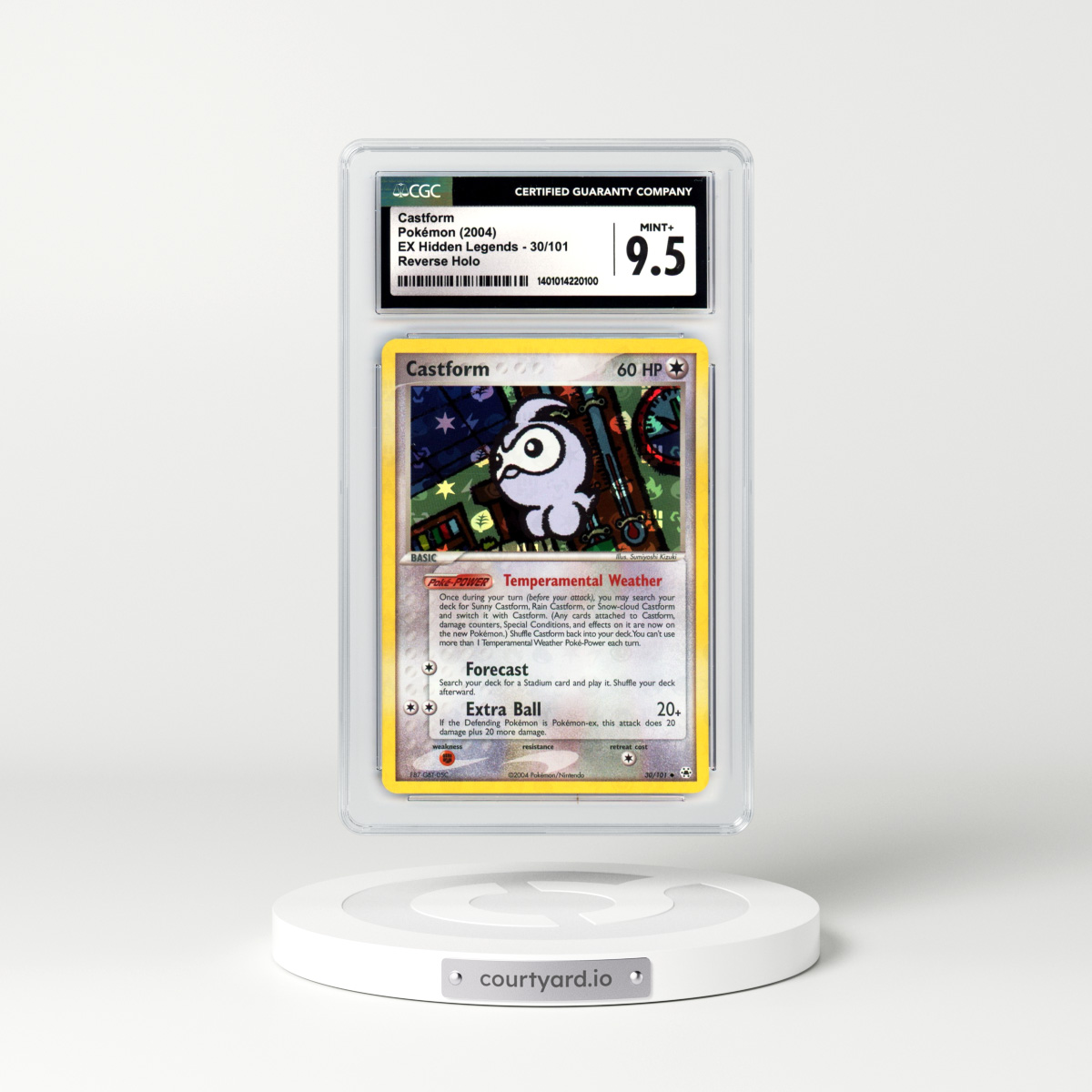 2004 EX Hidden Legends #30 Castform - Holo (CGC 9.5 MINT+)