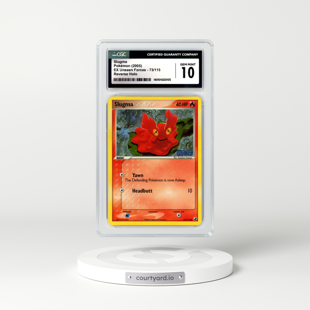 2005 EX Unseen Forces #73 Slugma - Holo (CGC 10 GEM MINT)