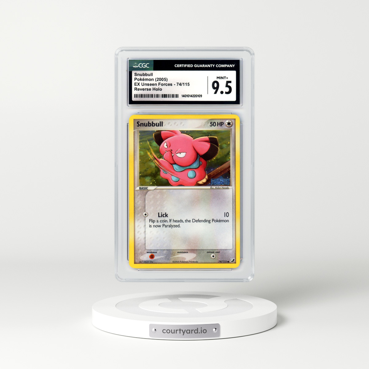 2005 EX Unseen Forces #74 Snubbull - Holo (CGC 9.5 MINT+)
