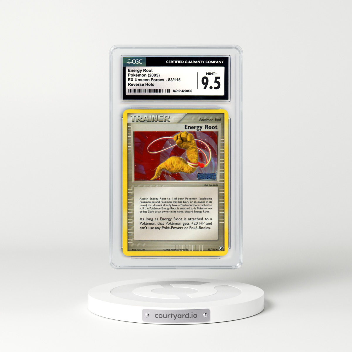 2005 EX Unseen Forces #83 Energy Root - Holo (CGC 9.5 MINT+)