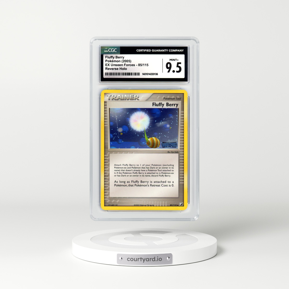 2005 EX Unseen Forces #85 Fluffy Berry - Holo (CGC 9.5 MINT+)