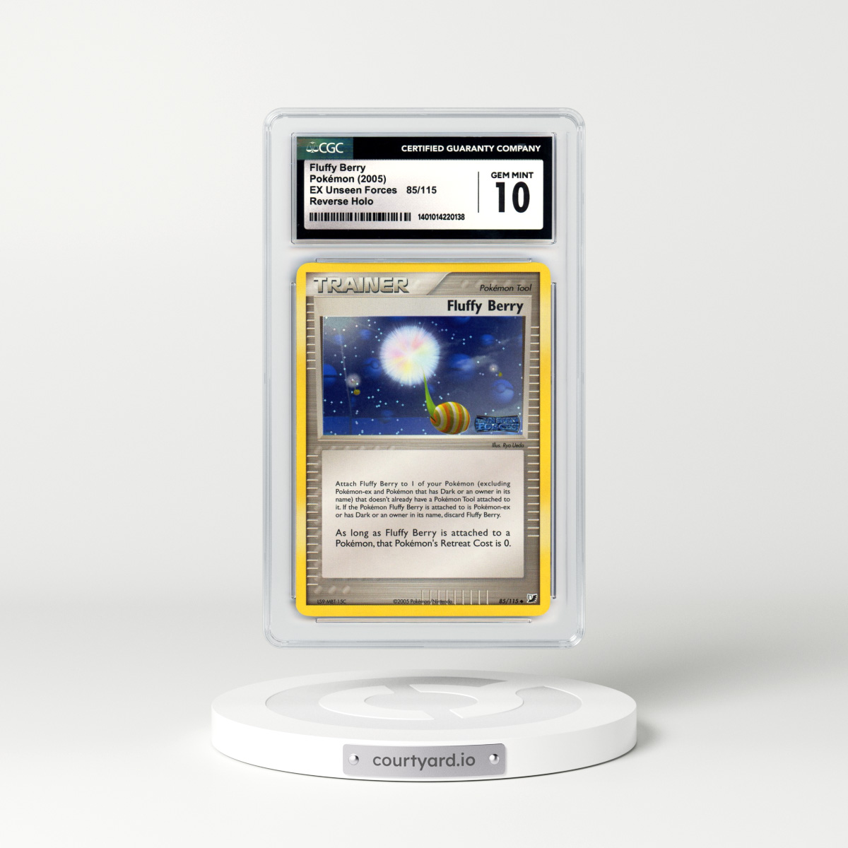 2005 EX Unseen Forces #85 Fluffy Berry - Holo (CGC 10 GEM MINT)