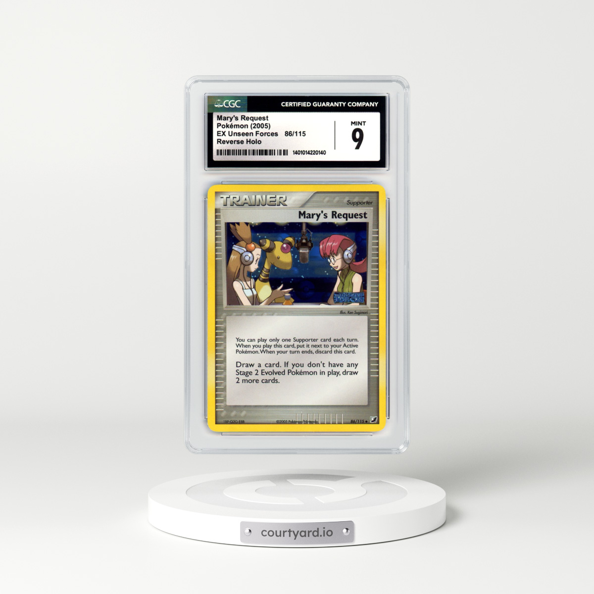 2005 EX Unseen Forces #86 Mary's Request - Holo (CGC 9 MINT)