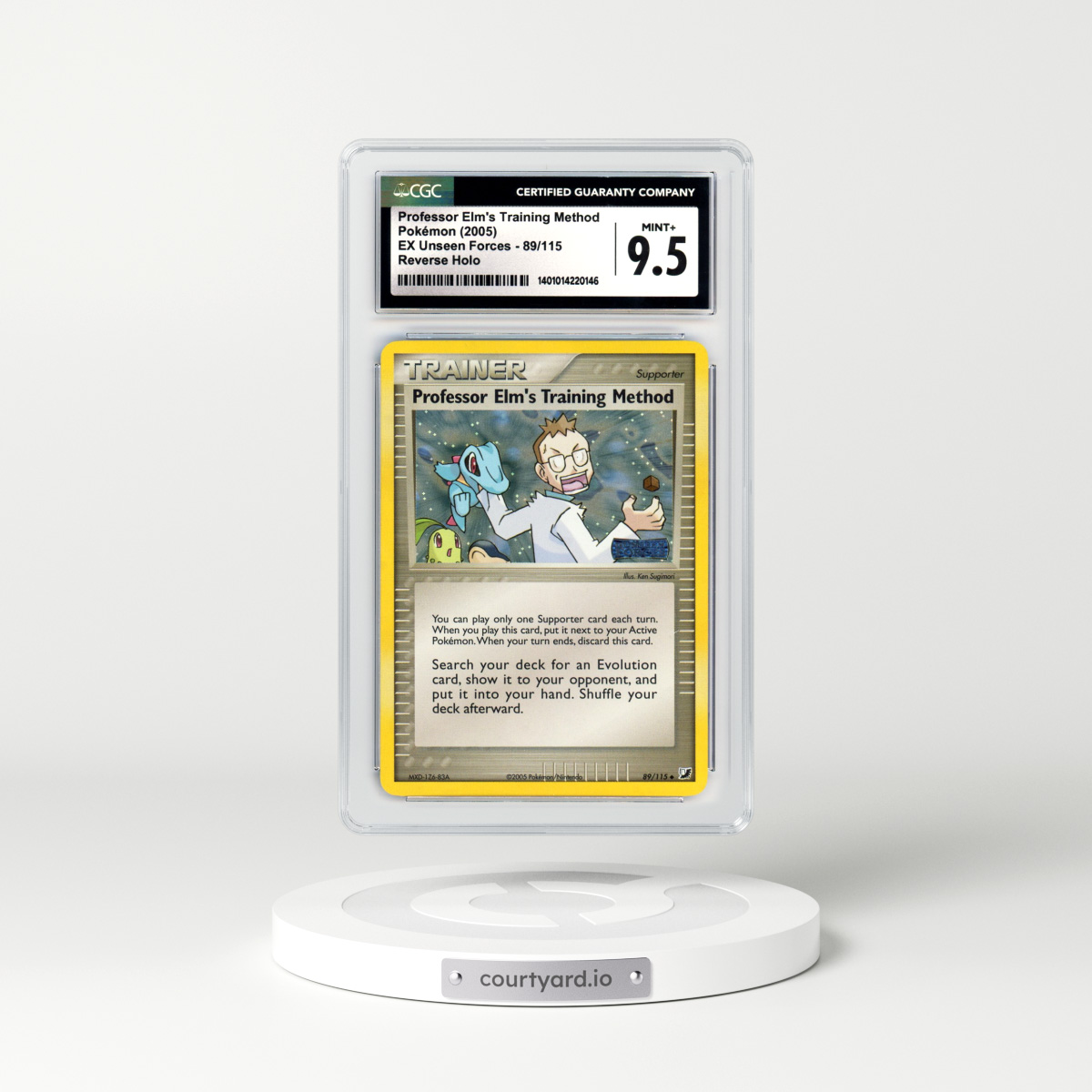 2005 EX Unseen Forces #89 Professor Elm's Training Method - Holo (CGC 9.5 MINT+)