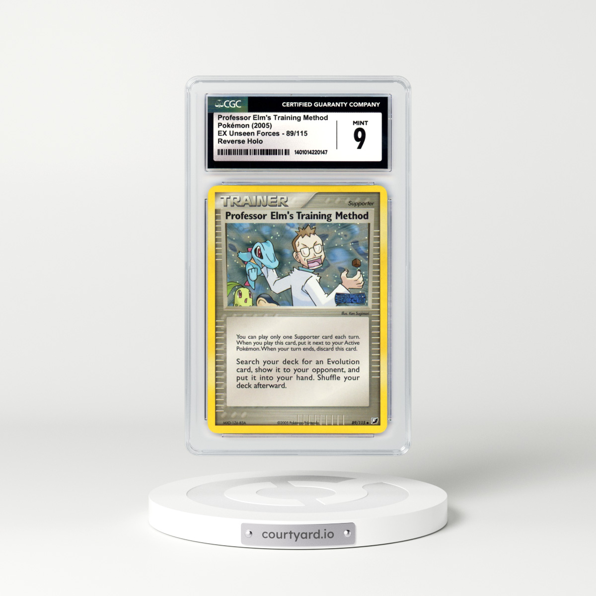 2005 EX Unseen Forces #89 Professor Elm's Training Method - Holo (CGC 9 MINT)