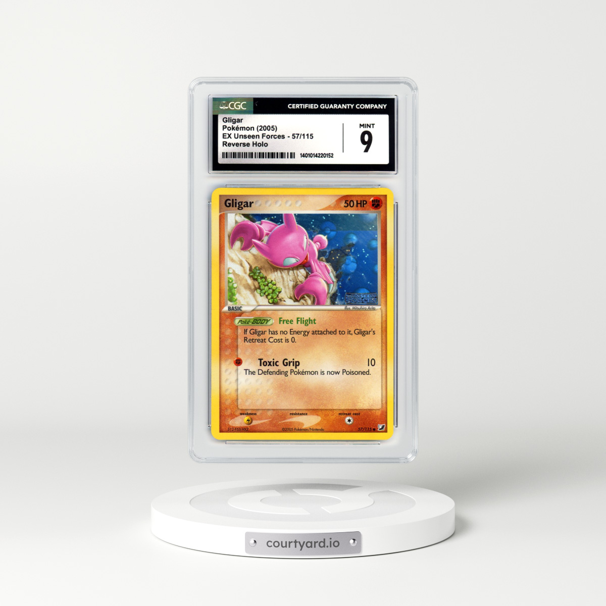 2005 EX Unseen Forces #57 Gligar - Holo (CGC 9 MINT)