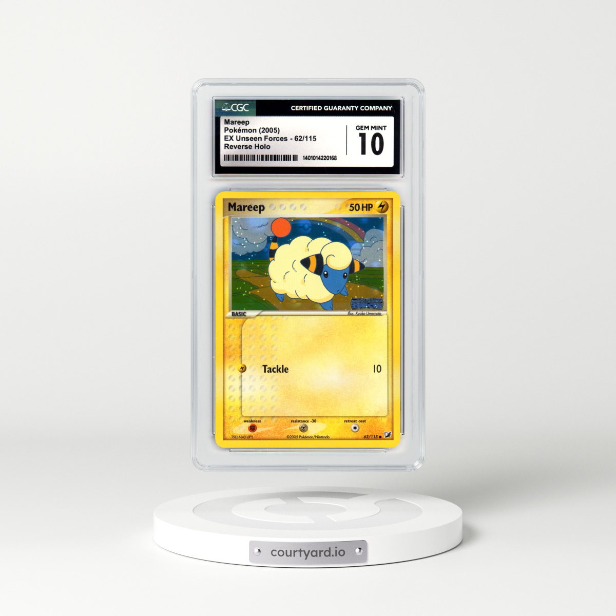 2005 EX Unseen Forces #62 Mareep - Holo (CGC 10 GEM MINT)