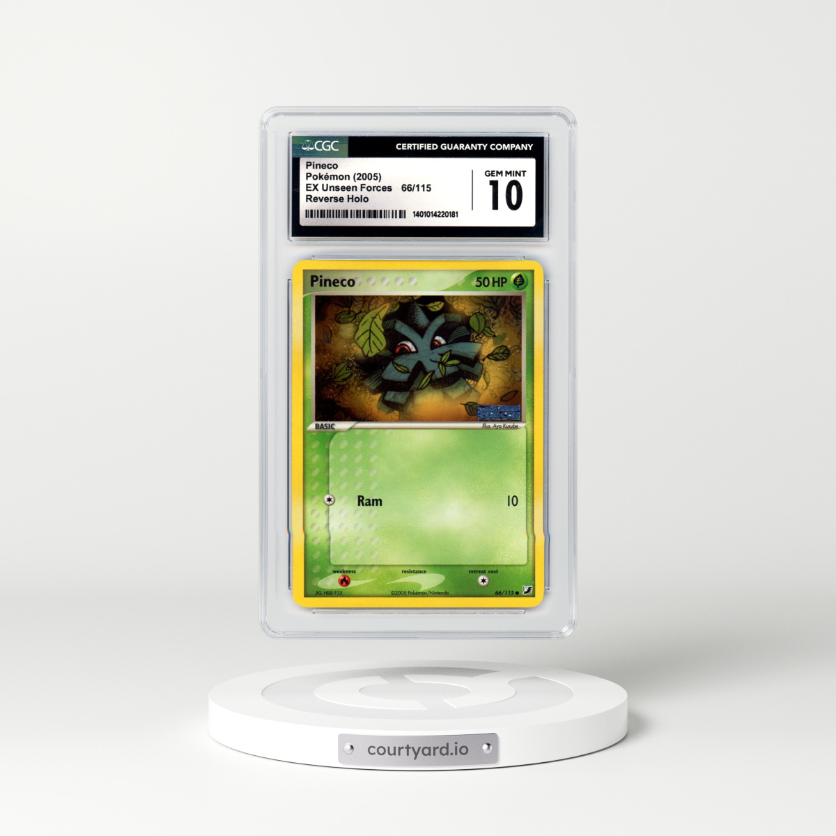 2005 EX Unseen Forces #66 Pineco - Holo (CGC 10 GEM MINT)