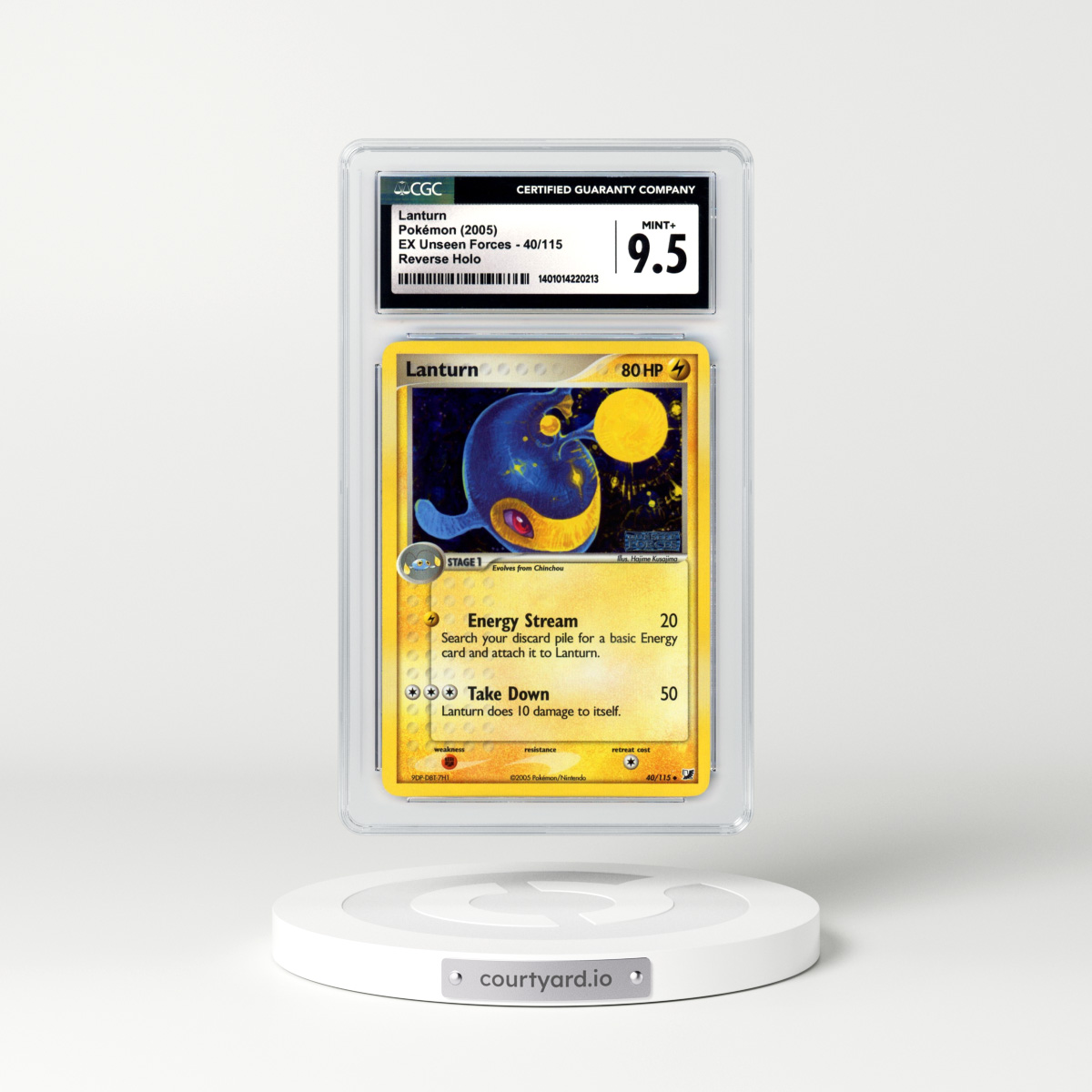 2005 EX Unseen Forces #40 Lanturn - Holo (CGC 9.5 MINT+)