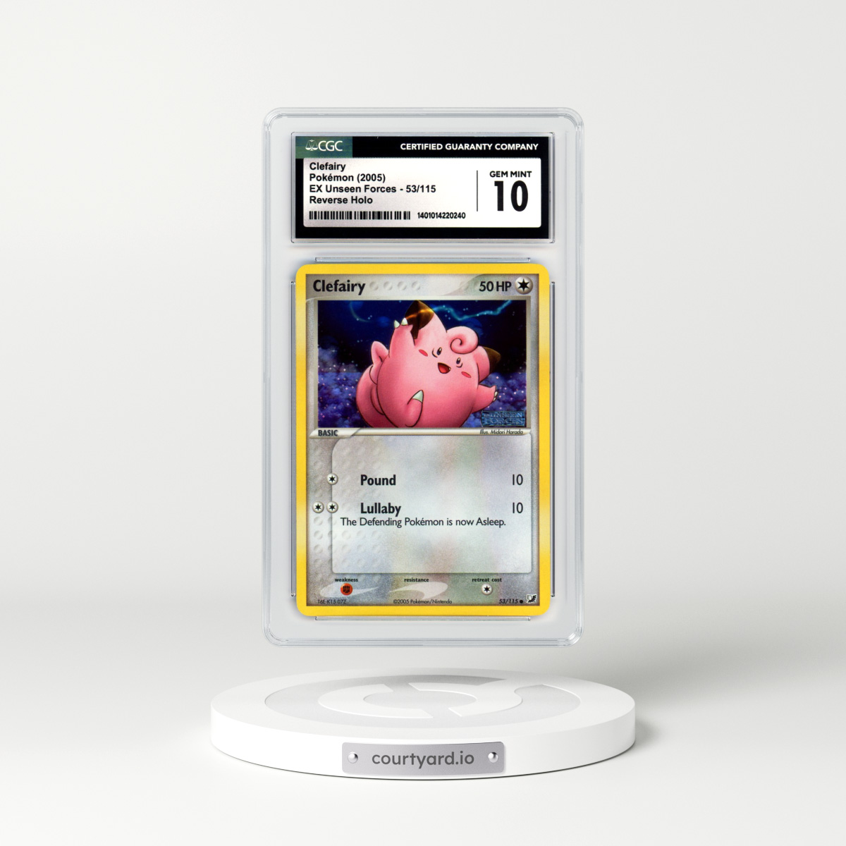 2005 EX Unseen Forces #53 Clefairy - Holo (CGC 10 GEM MINT)