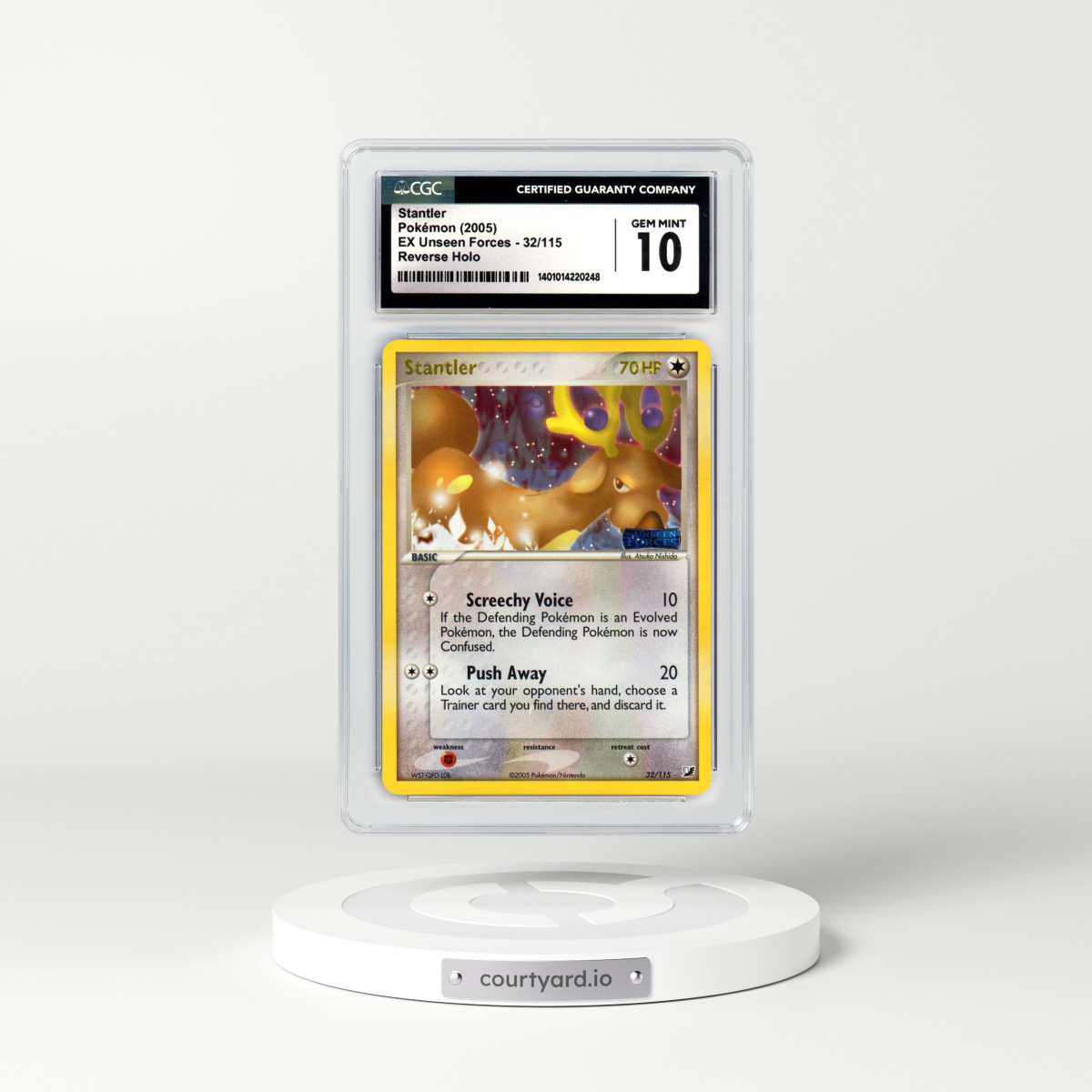 2005 EX Unseen Forces #32 Stantler - Holo (CGC 10 GEM MINT)