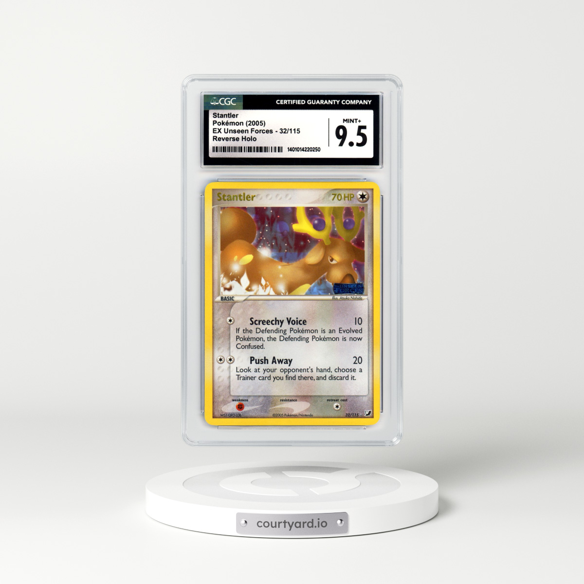 2005 EX Unseen Forces #32 Stantler - Holo (CGC 9.5 MINT+)