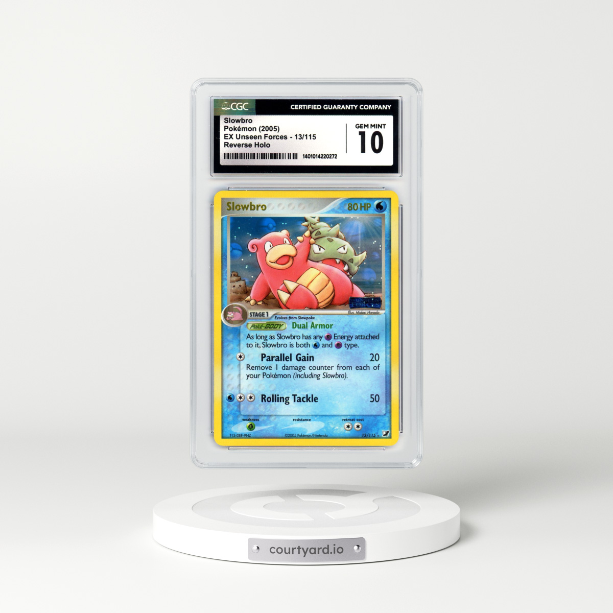 2005 EX Unseen Forces #13 Slowbro - Holo (CGC 10 GEM MINT)