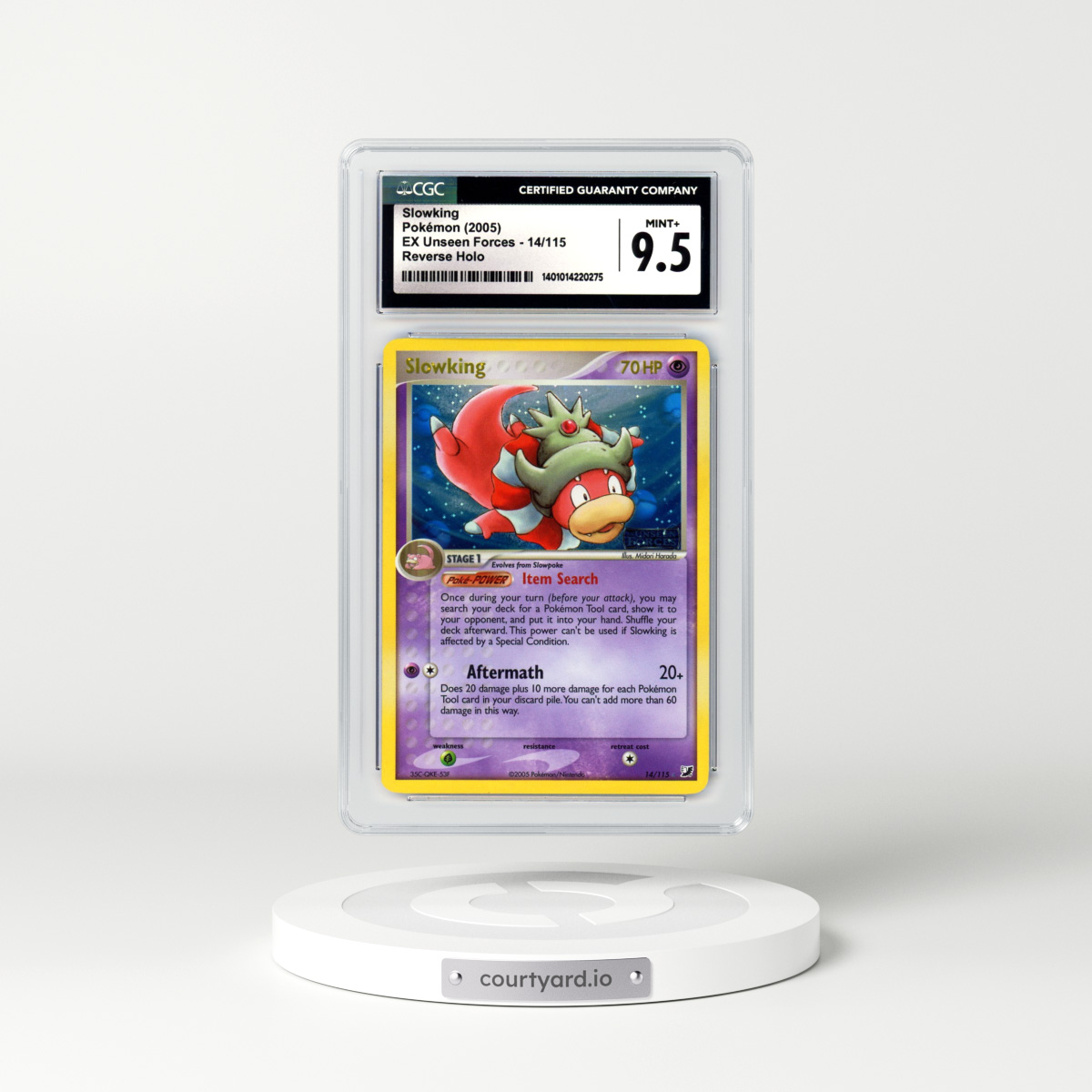 2005 EX Unseen Forces #14 Slowking - Holo (CGC 9.5 MINT+)