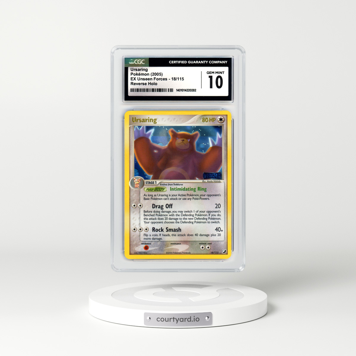 2005 EX Unseen Forces #18 Ursaring - Holo (CGC 10 GEM MINT)