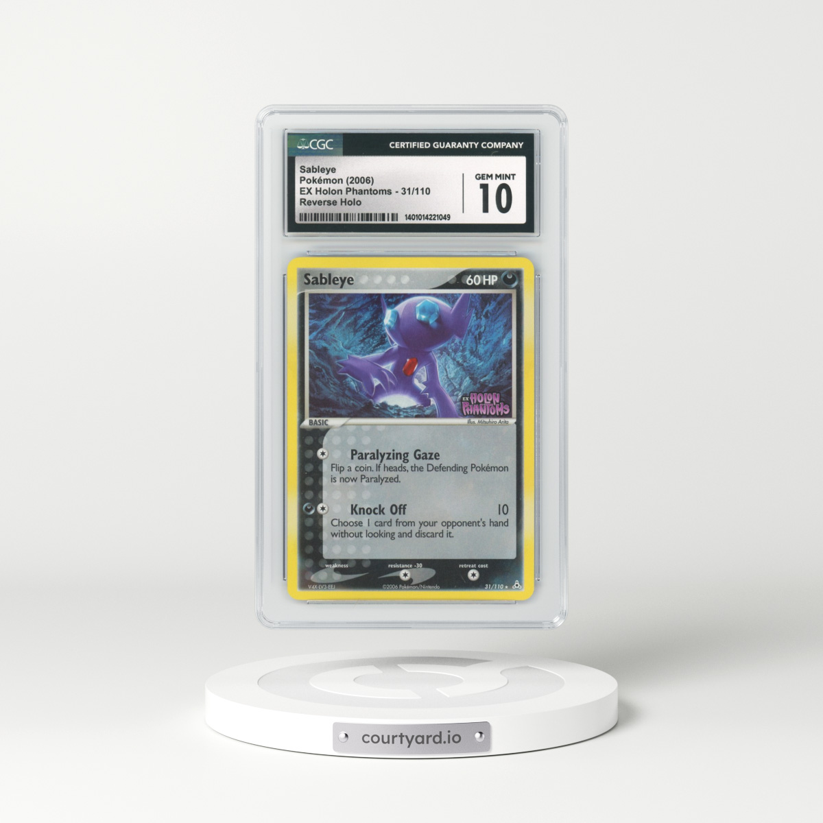 2006 EX Holon Phantoms #31 Sableye - Holo (CGC 10 GEM MINT)