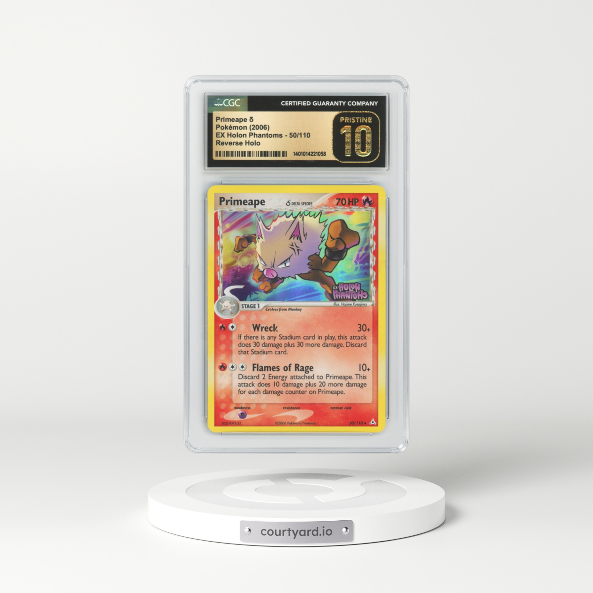 2006 EX Holon Phantoms #50 Primeape - Holo (CGC 10 PRISTINE)