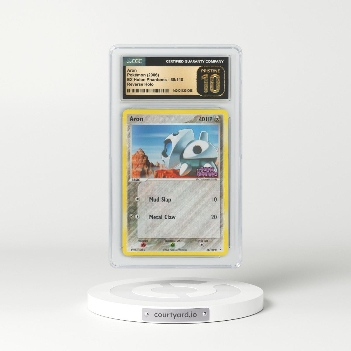 2006 EX Holon Phantoms #58 Aron - Holo (CGC 10 PRISTINE)