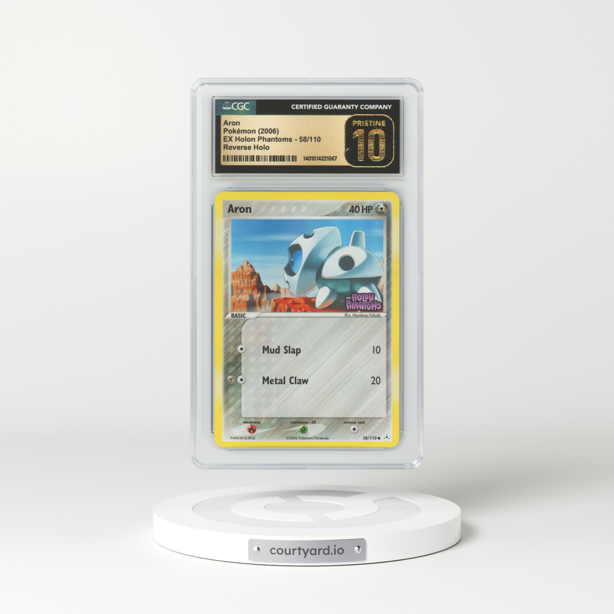 2006 EX Holon Phantoms #58 Aron - Holo (CGC 10 PRISTINE)