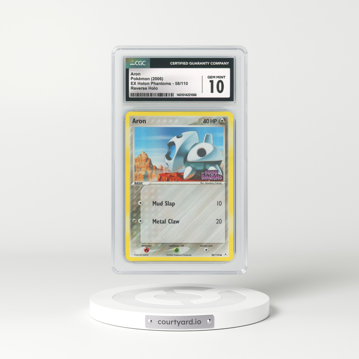 2006 EX Holon Phantoms #58 Aron - Holo (CGC 10 GEM MINT)