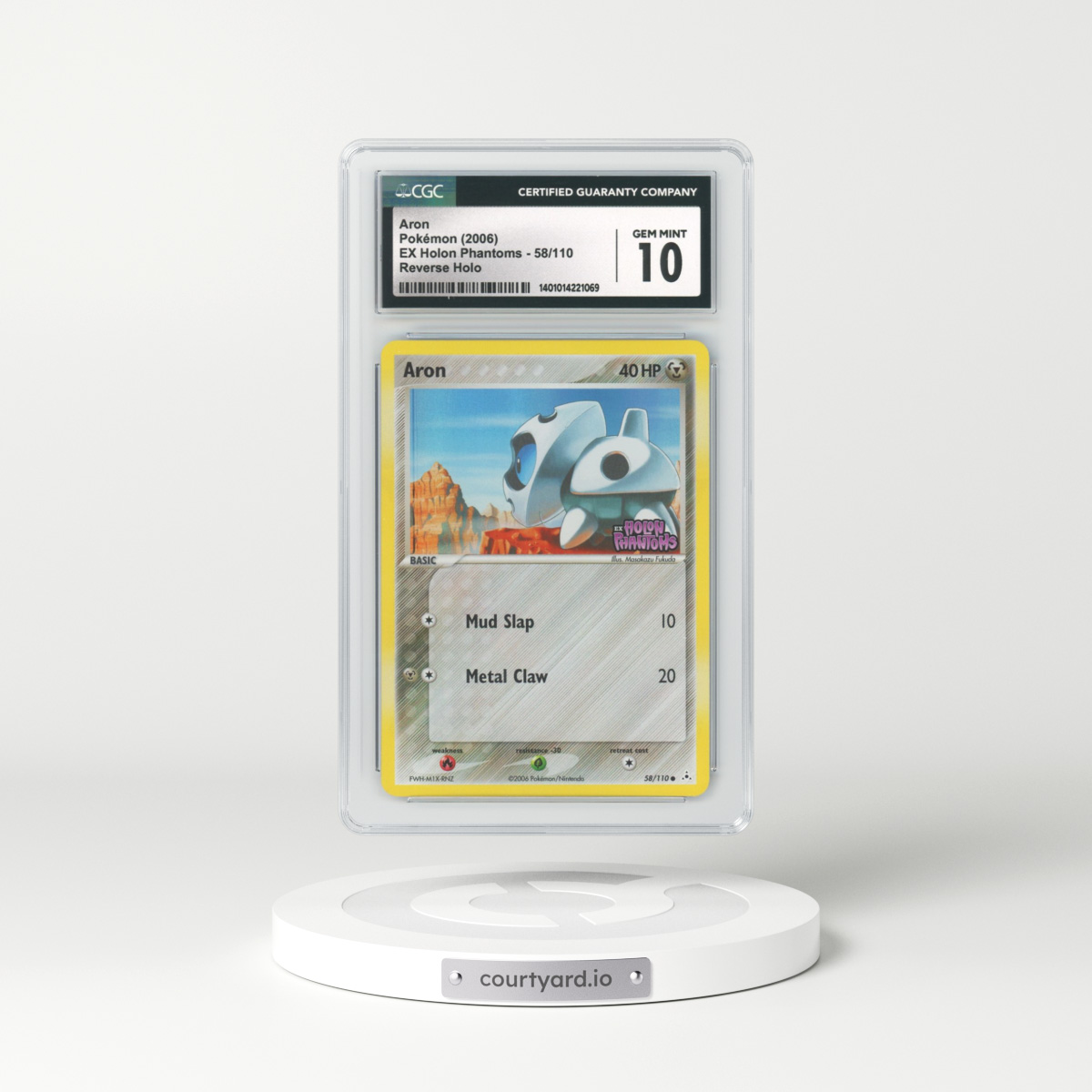 2006 EX Holon Phantoms #58 Aron - Holo (CGC 10 GEM MINT)