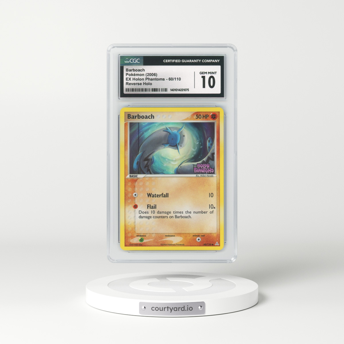 2006 EX Holon Phantoms #60 Barboach - Holo (CGC 10 GEM MINT)