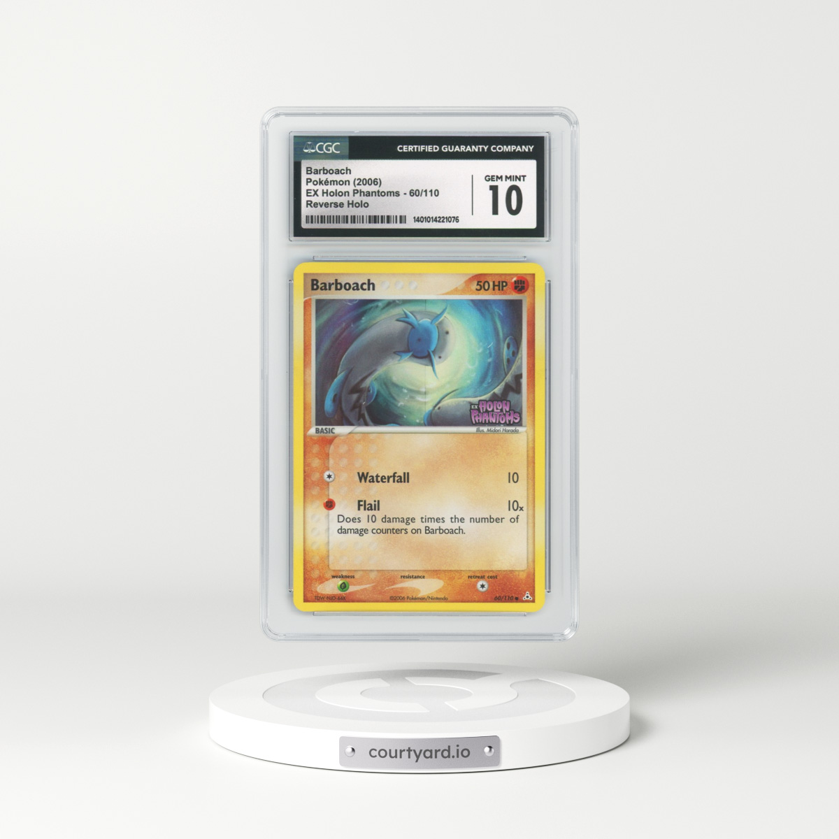 2006 EX Holon Phantoms #60 Barboach - Holo (CGC 10 GEM MINT)