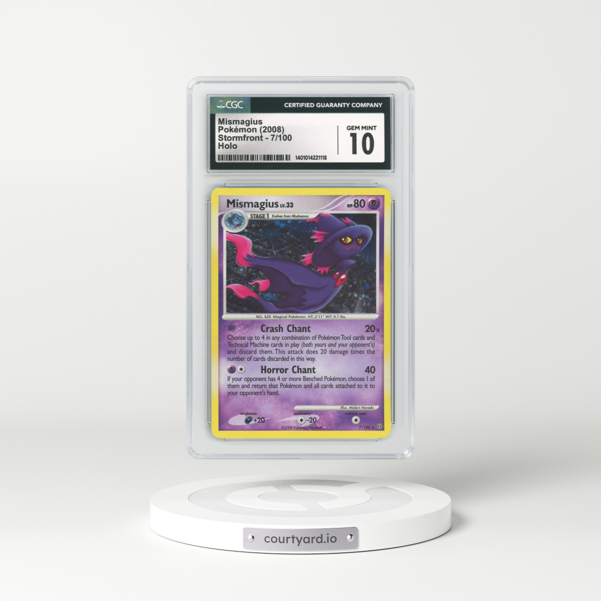 2008 Stormfront #7 Mismagius - Holo (CGC 10 GEM MINT)