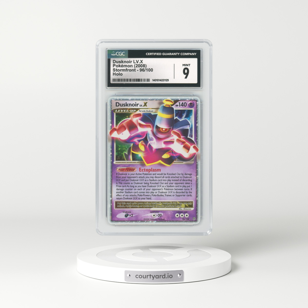 2008 Stormfront #96 Dusknoir LV. X - Holo (CGC 9 MINT)