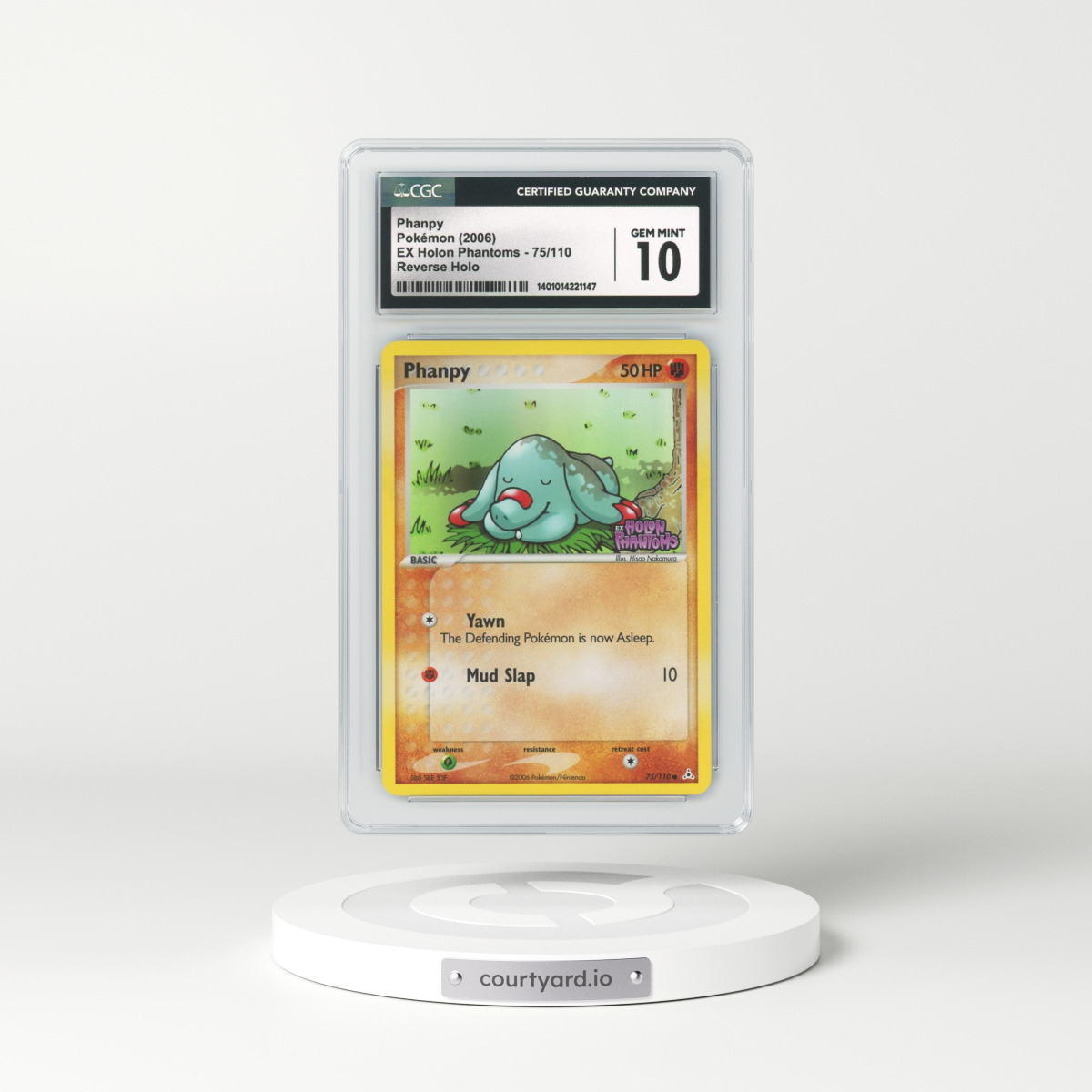 2006 EX Holon Phantoms #75 Phanpy - Holo (CGC 10 GEM MINT)