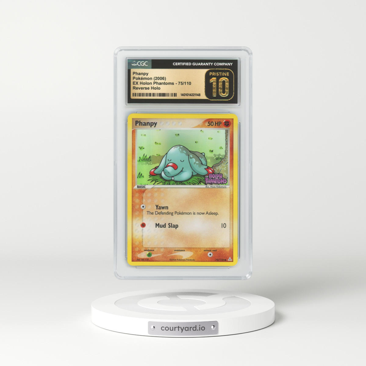2006 EX Holon Phantoms #75 Phanpy - Holo (CGC 10 PRISTINE)