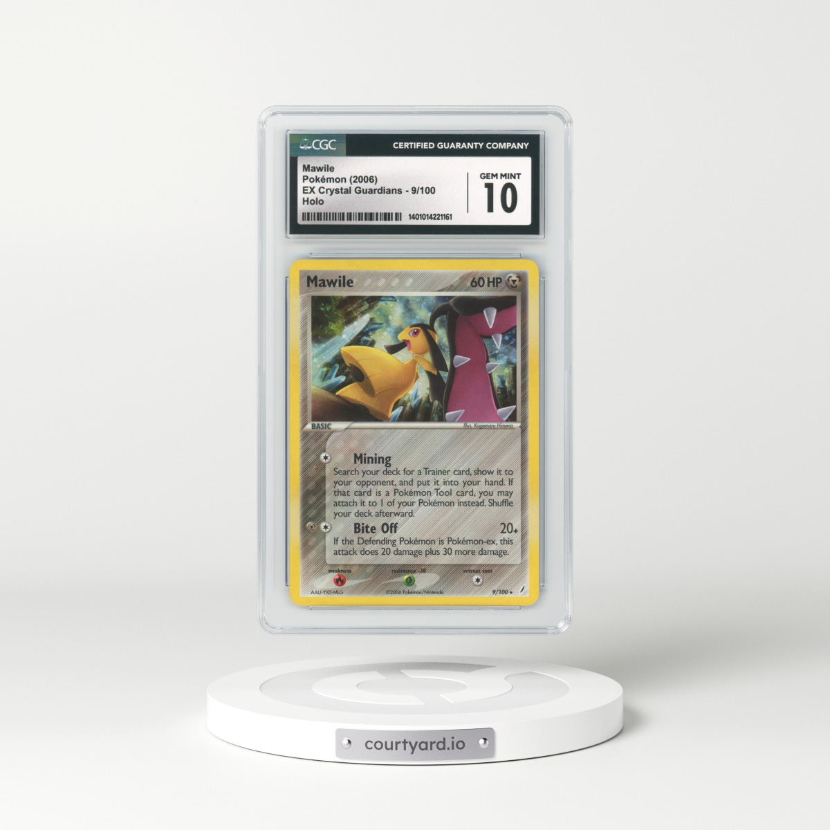 2006 EX Crystal Guardians #9 Mawile - Holo (CGC 10 GEM MINT)